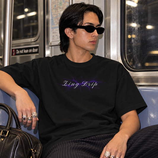 Electric Drip Black T-Shirt