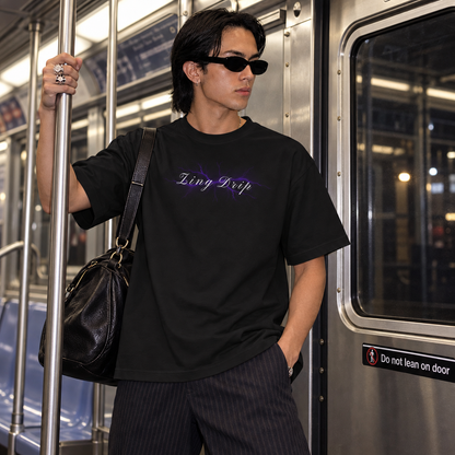Electric Drip Black T-Shirt