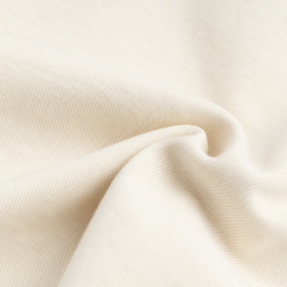 Off-White super-combed cotton fabric close-up