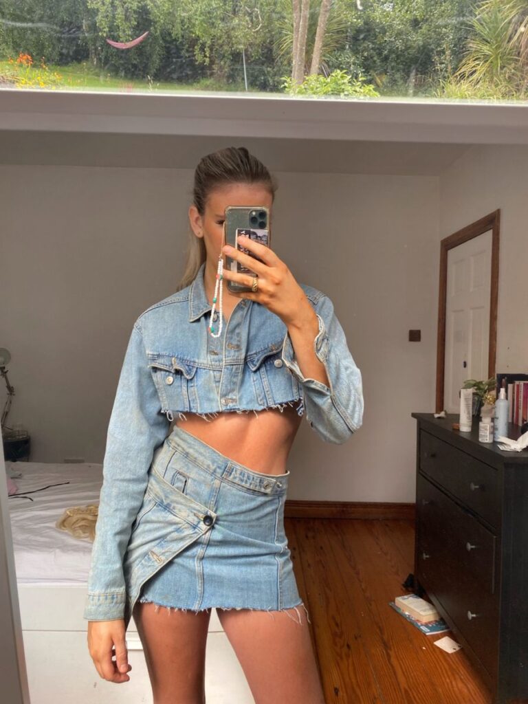 denim on denim 90s party outfits