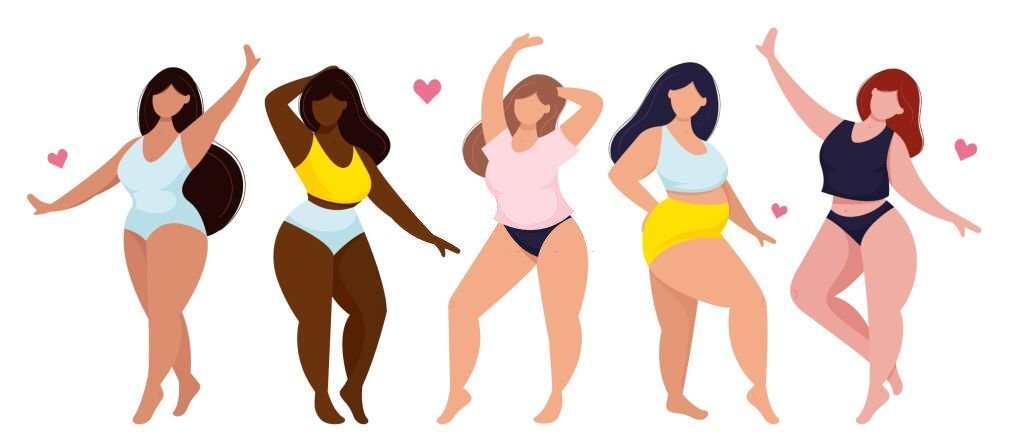 Plus size women body shapes