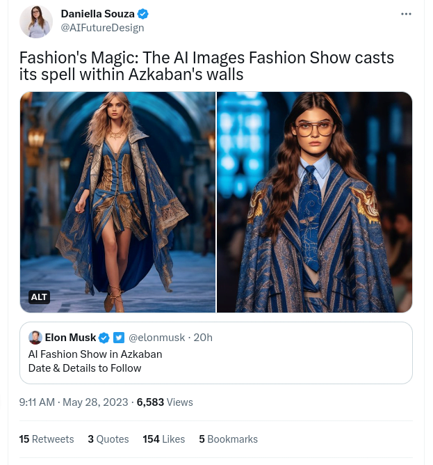 AI Fashion show