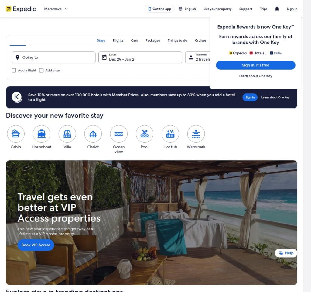 Expedia for Best travel deals
